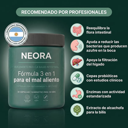 Fórmula 3 en 1 para el mal aliento (intestino · boca · hígado)