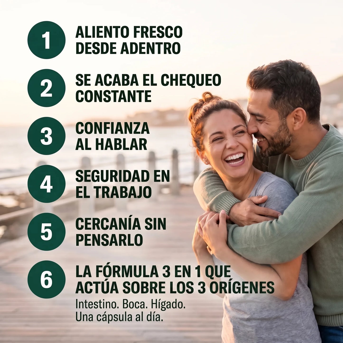 Fórmula 3 en 1 para el mal aliento (intestino · boca · hígado)