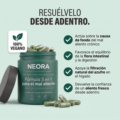 Fórmula 3 en 1 para el mal aliento (intestino · boca · hígado)
